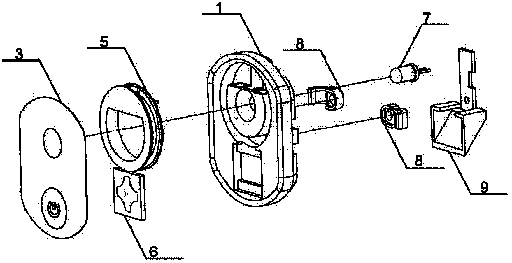 Induction antenna assembly for radio frequency identification (RFID) intelligent identity identification system of electric vehicle