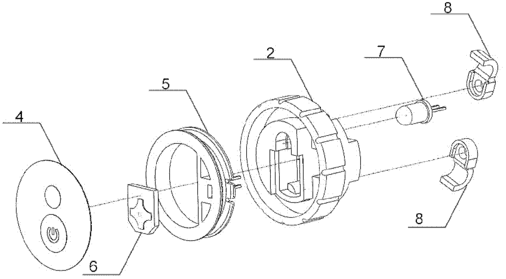 Induction antenna assembly for radio frequency identification (RFID) intelligent identity identification system of electric vehicle