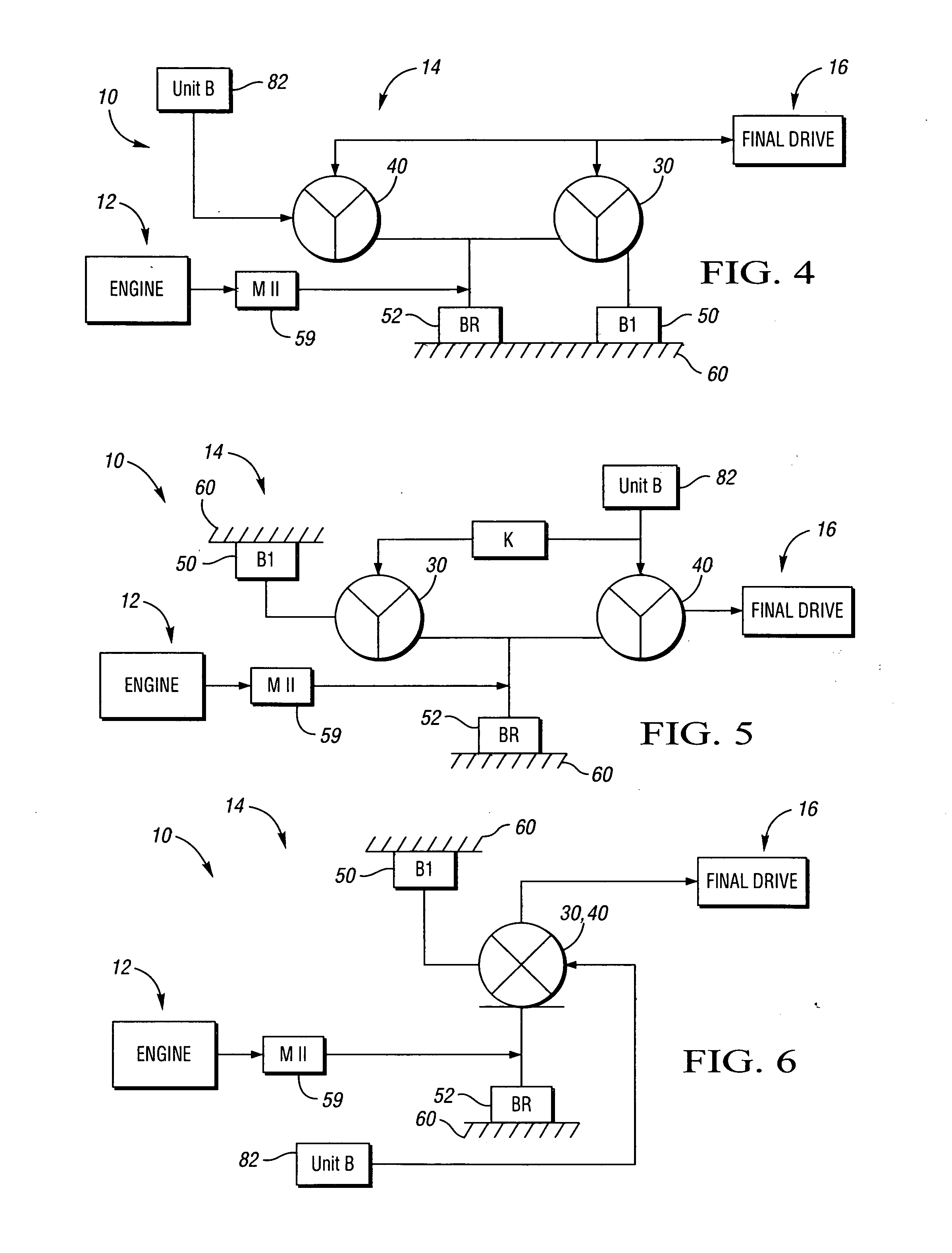 Two mode electrically variable transmission with equal forward and reverse input-split modal and fixed ratio performance
