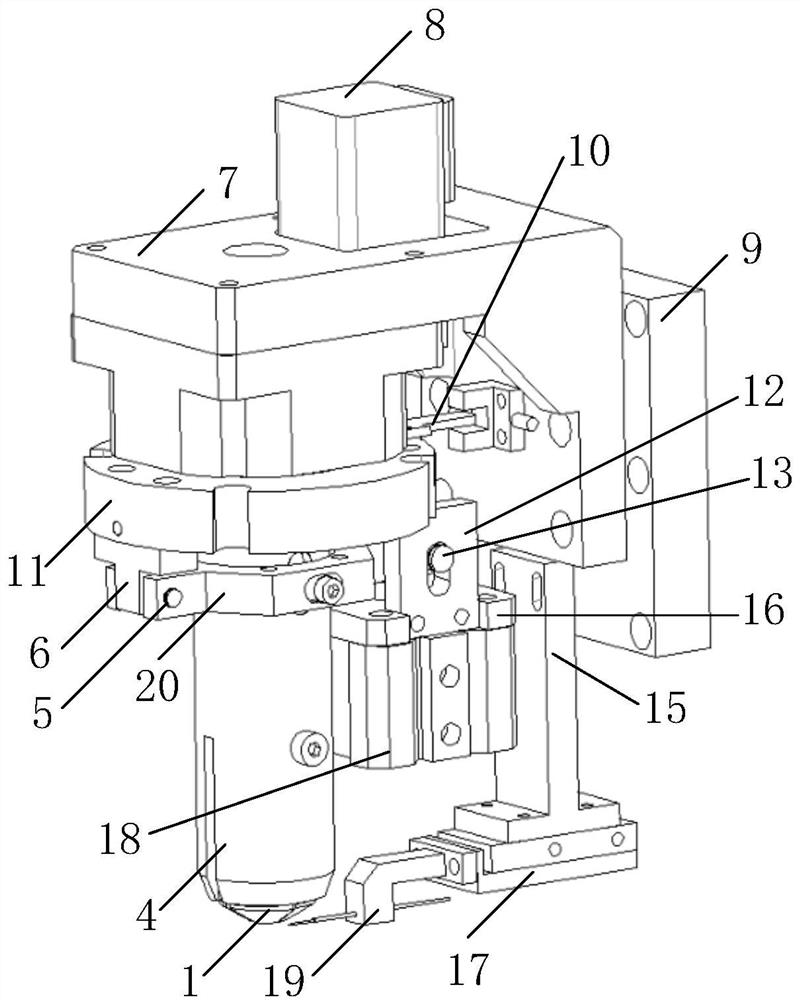 A coupling z-axis rotation device