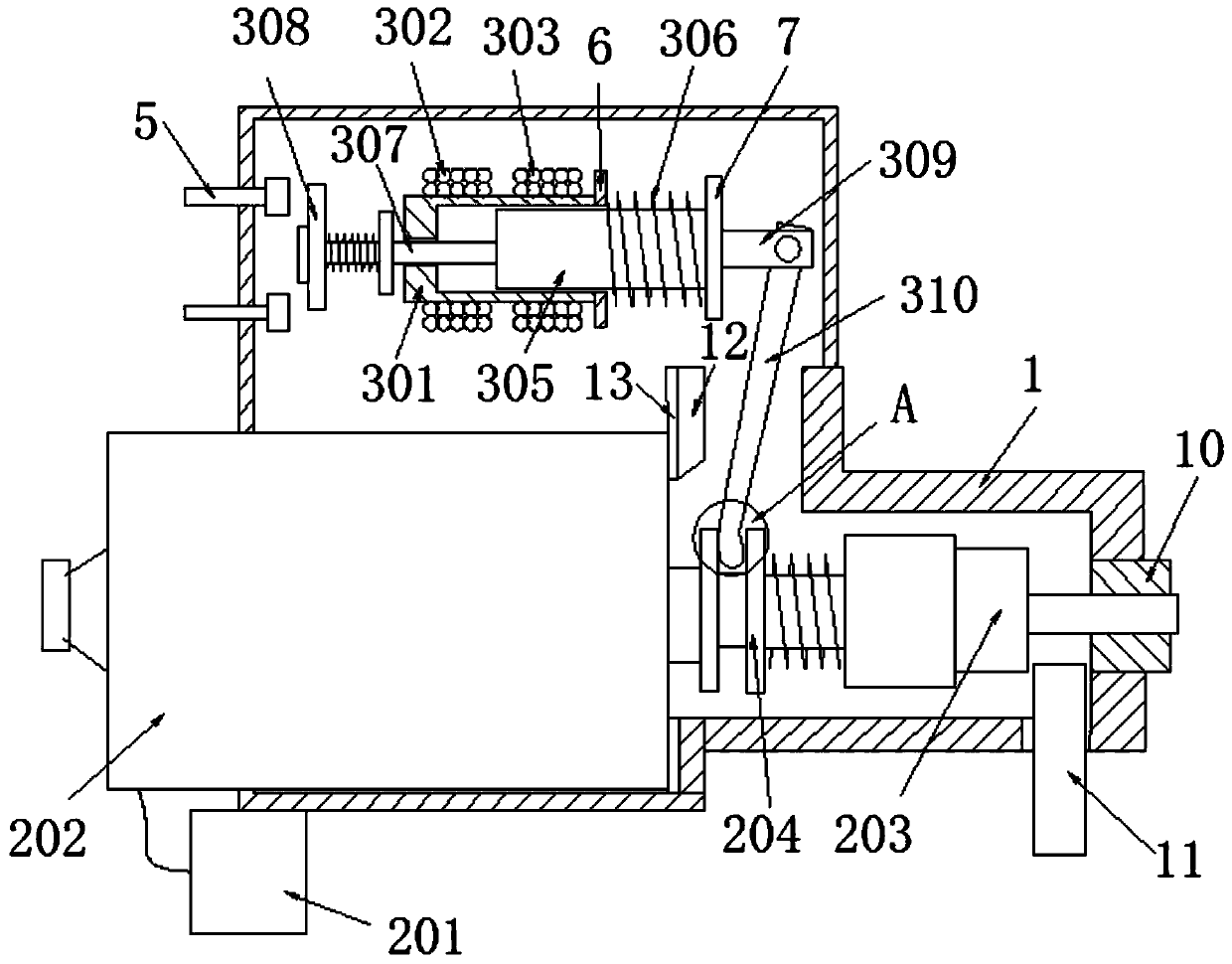 Starter electromagnetic switch capable of enhancing ice breaking capacity