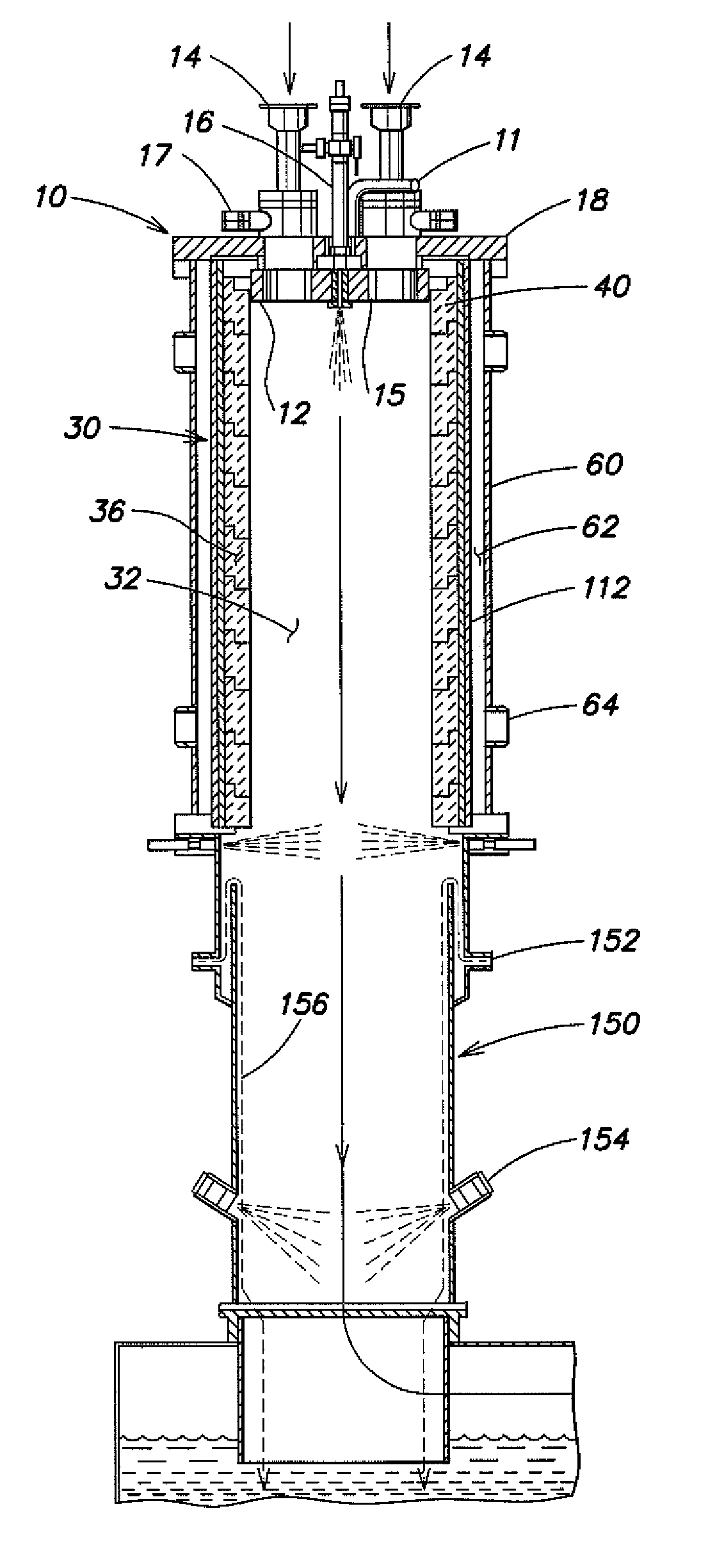 Methods and apparatus for preventing deposition of reaction products in process abatement reactors