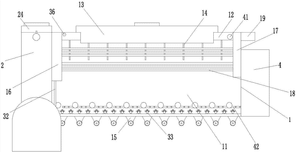 Novel garbage treatment furnace for effectively improving garbage treatment effect