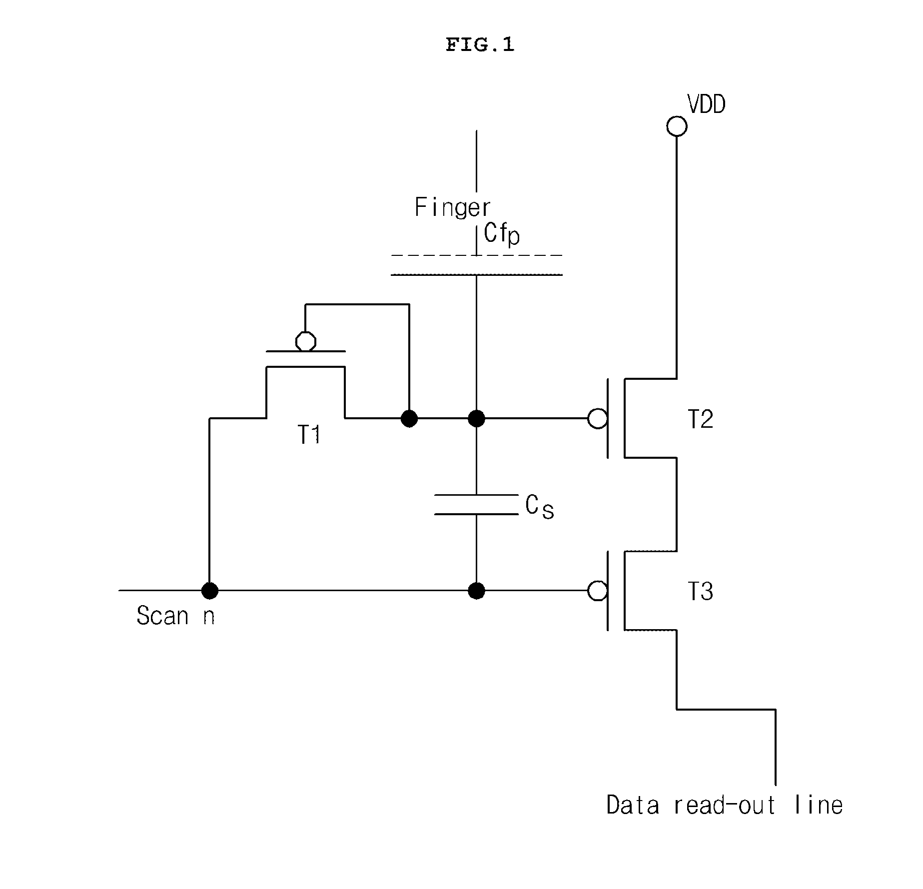 Capacitive fingerprint sensor