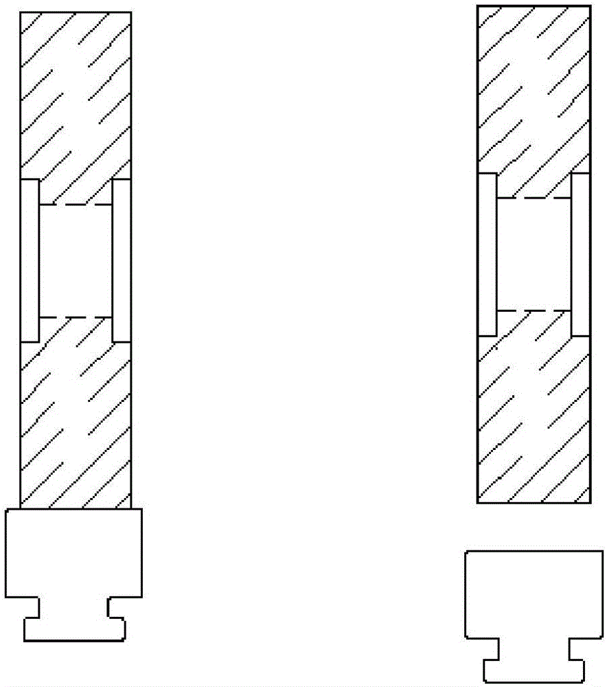 Door slider with V-shaped transmission structure