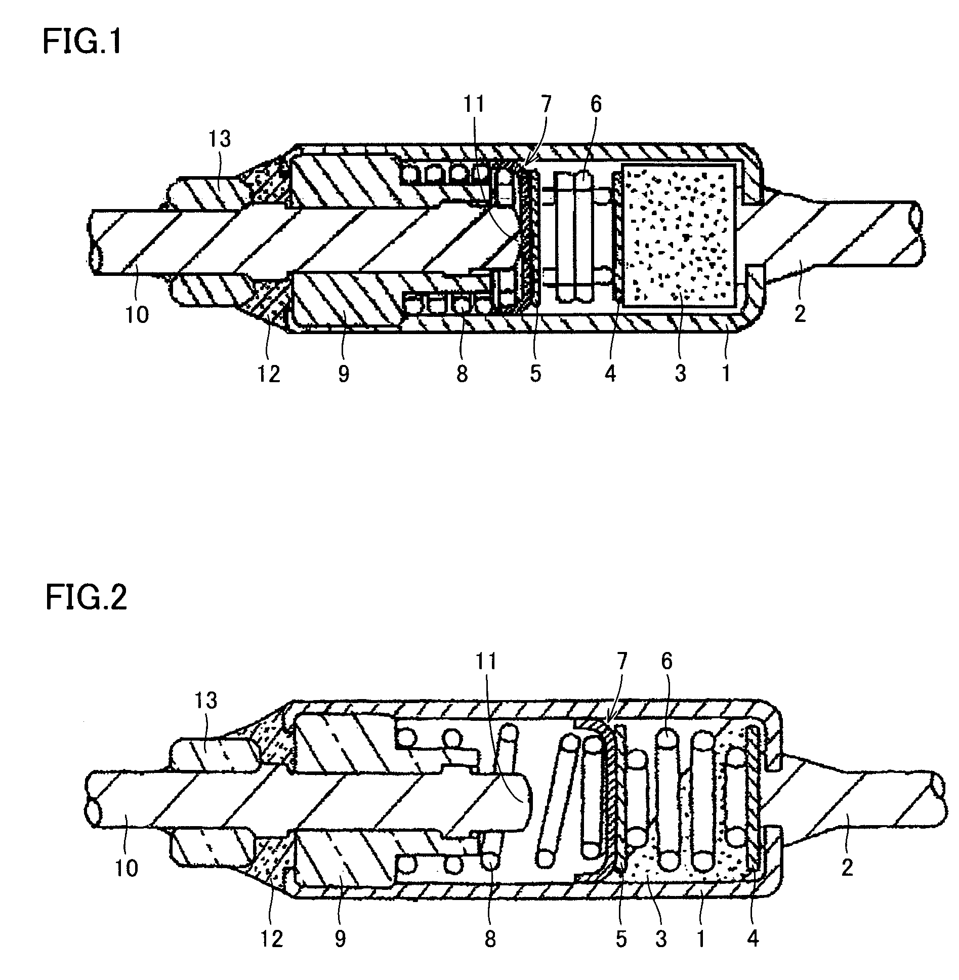 Thermal pellet incorporated thermal fuse and method of producing thermal pellet