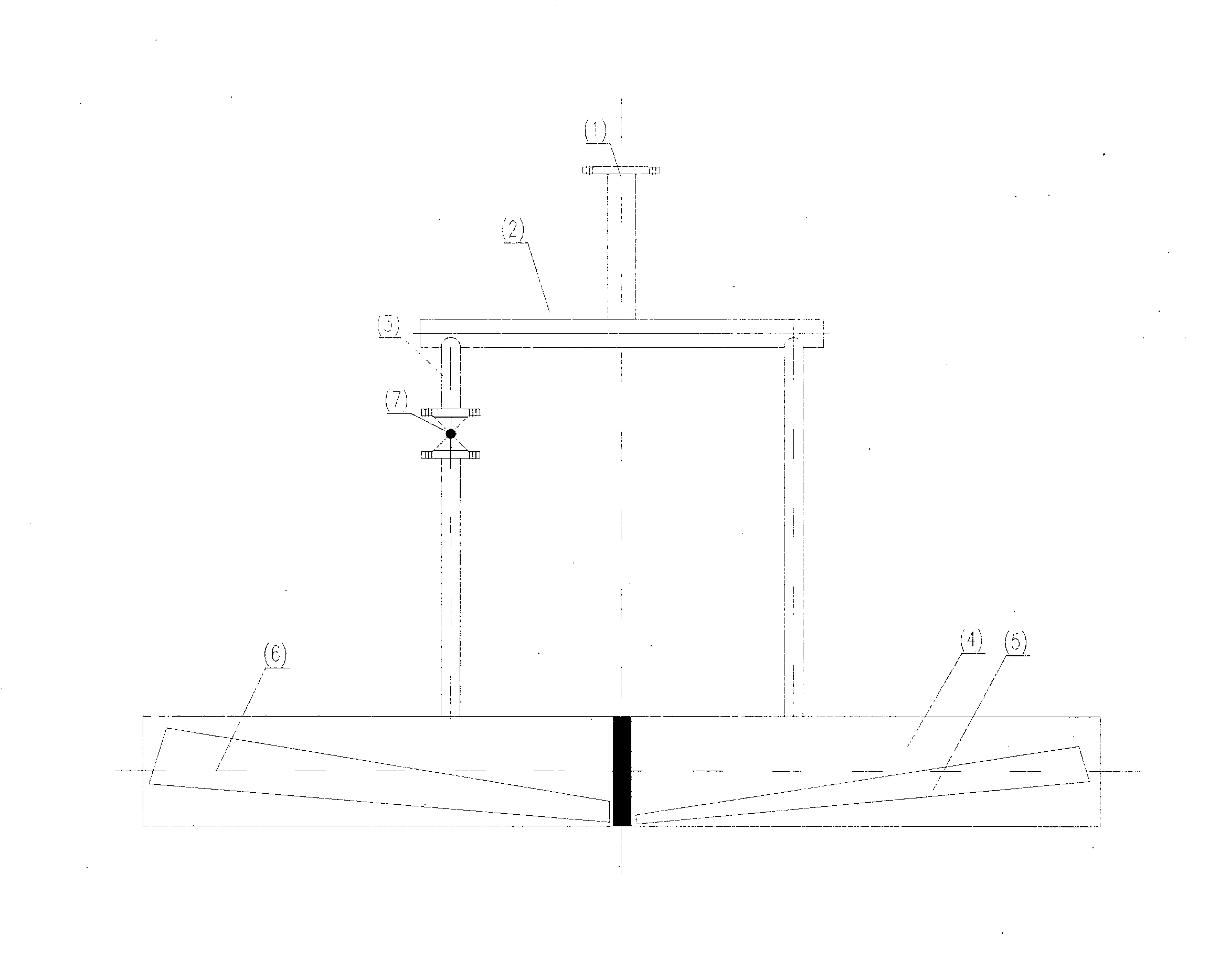 Reverse suction device of a fiber rotary disc filter