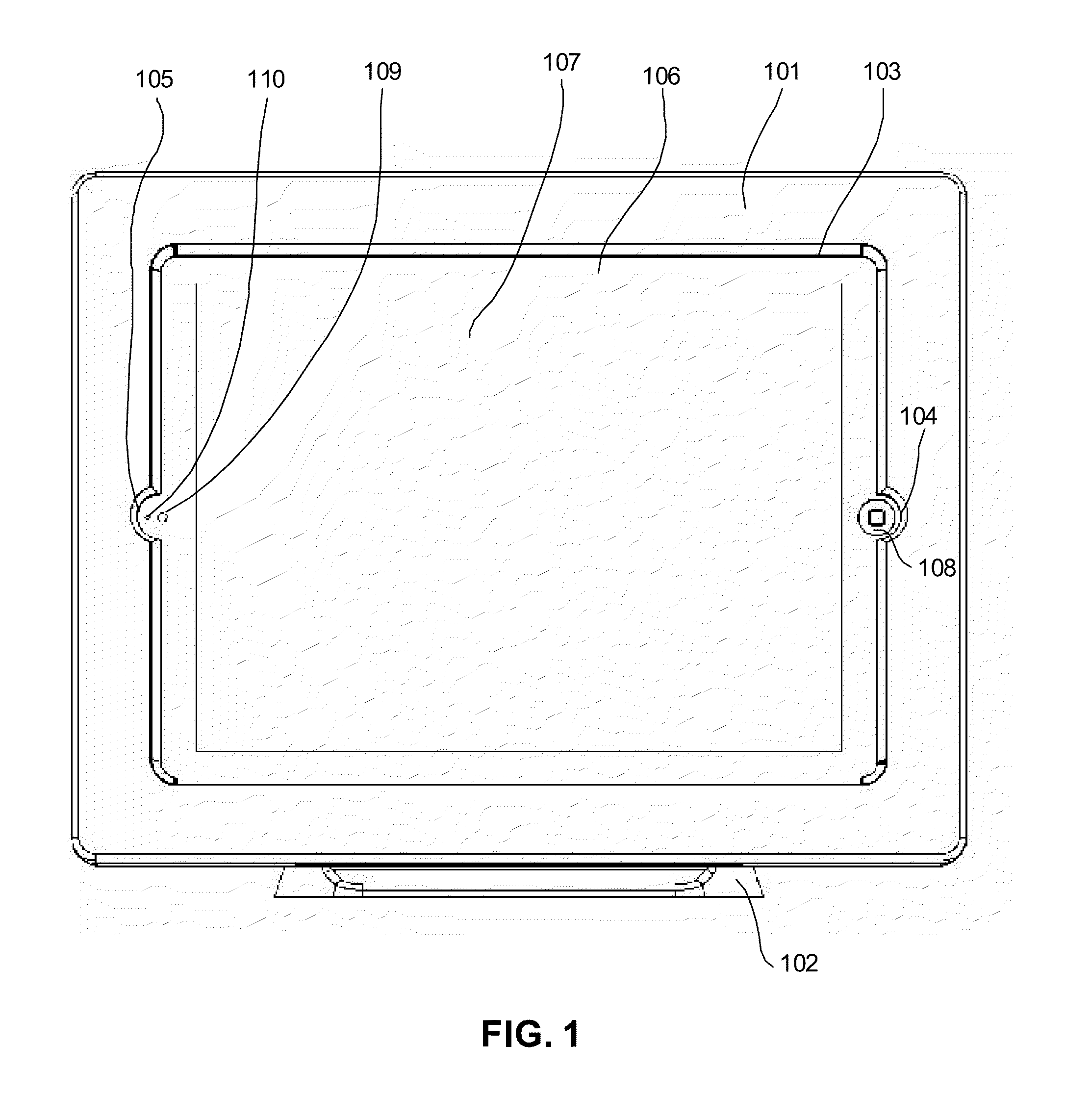 Tablet device enclosure and method