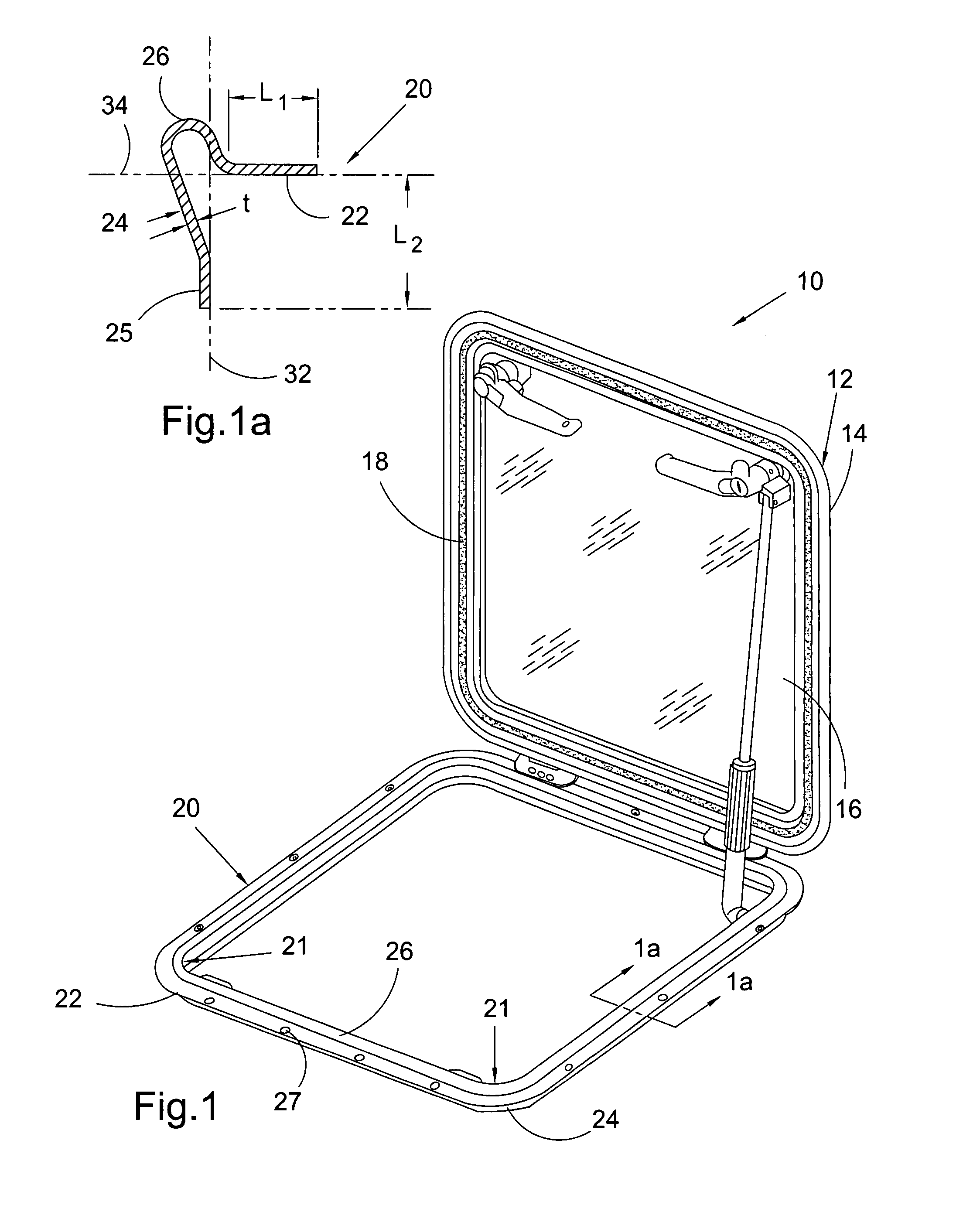 Stainless steel hatch and method of manufacture