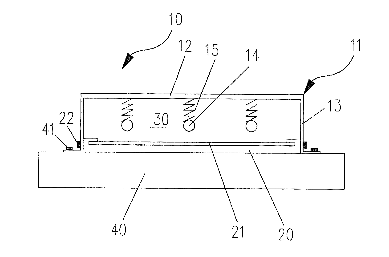 Device for detecting liquid crystal module and method for detecting quantity of liquid crystal