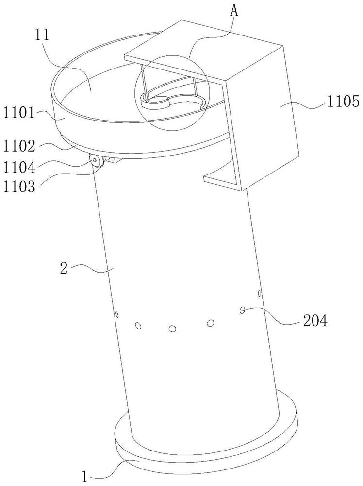 Rubber part recycling treatment device