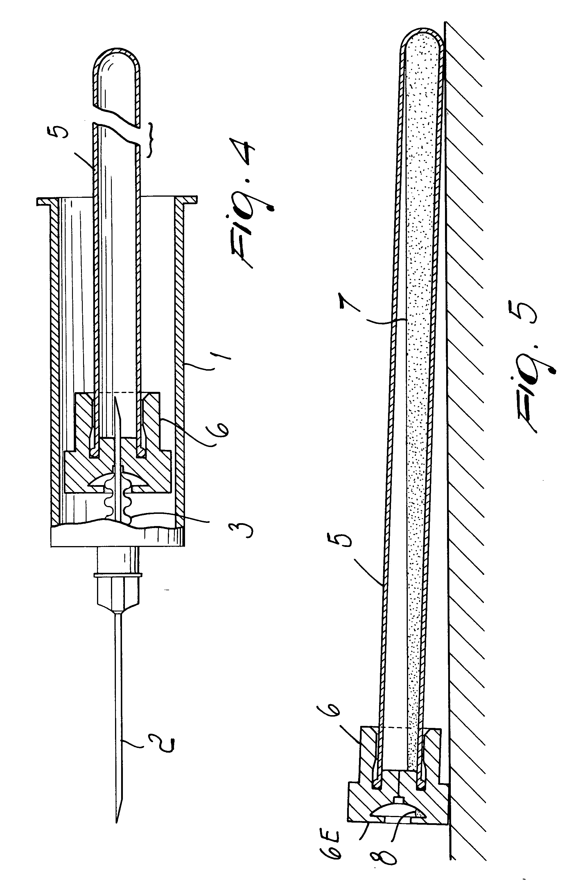 Tube for blood collecting with a vacuum method