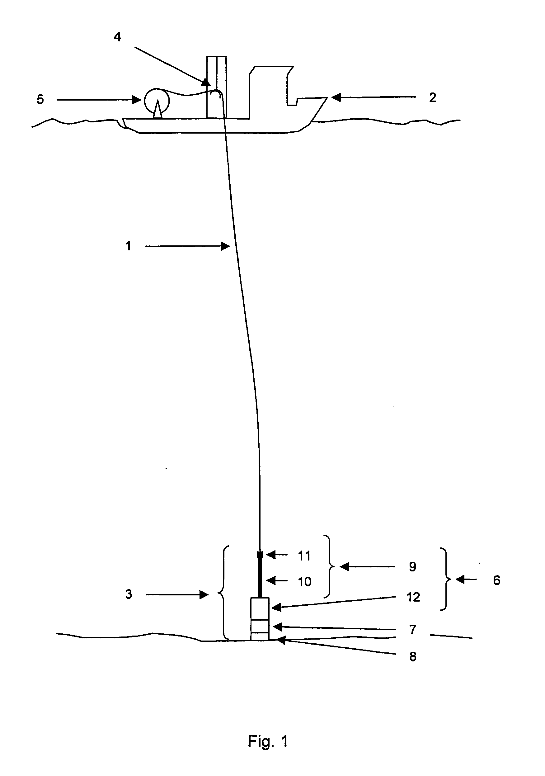 Method and a device for monitoring an/or controlling a load on a tensioned elongated element
