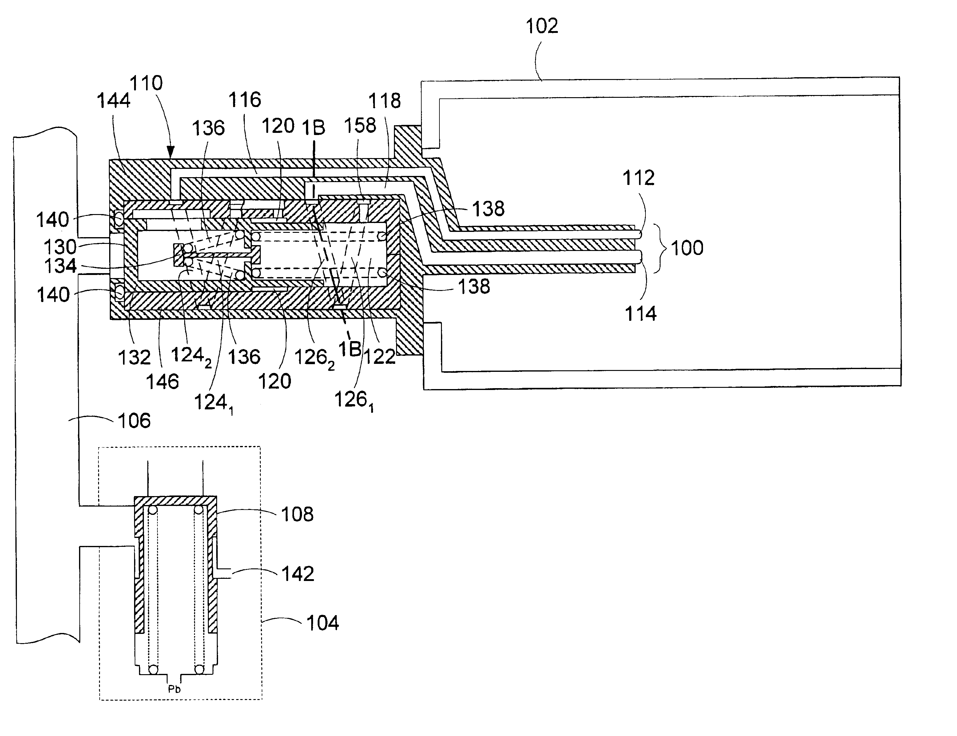 Nozzle assembly with flow divider and ecology valve