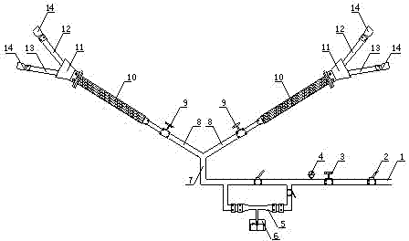 Self-adsorption air type foam dust suspension system for coal mining working face