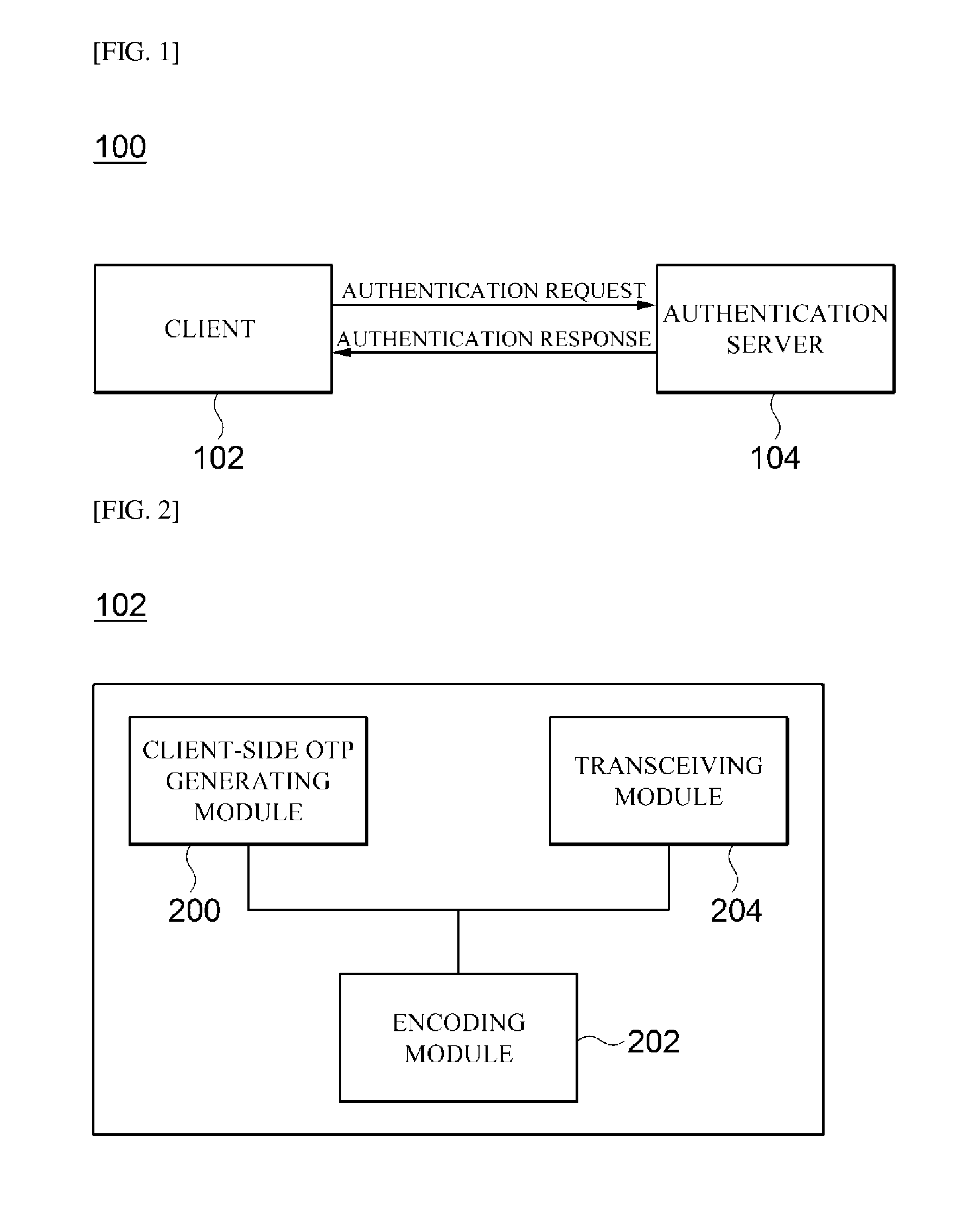 Otp-based authentication system and method