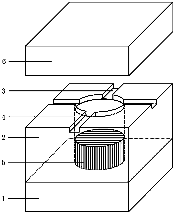 A kind of PD base variable capacitive hydrogen sensor and preparation method thereof