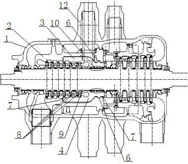High-pressure cylinder of ultra-supercritical steam turbine set