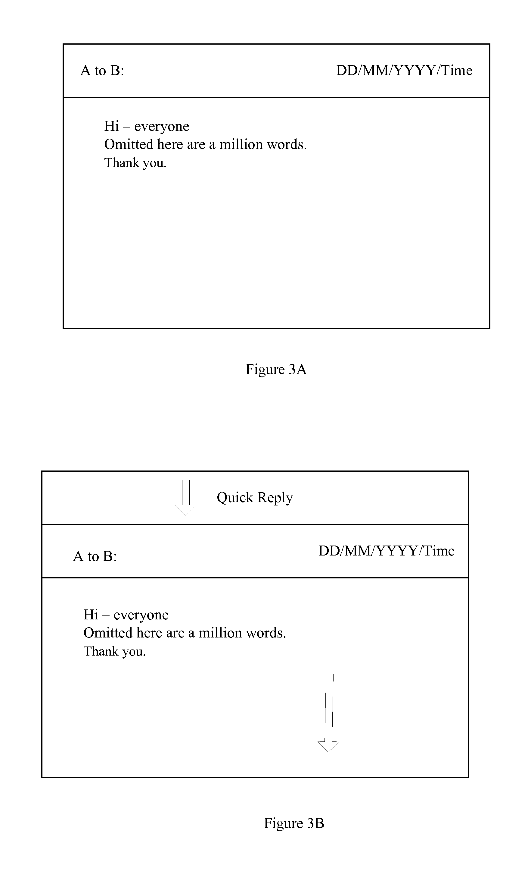 Methods and systems for quick reply operations