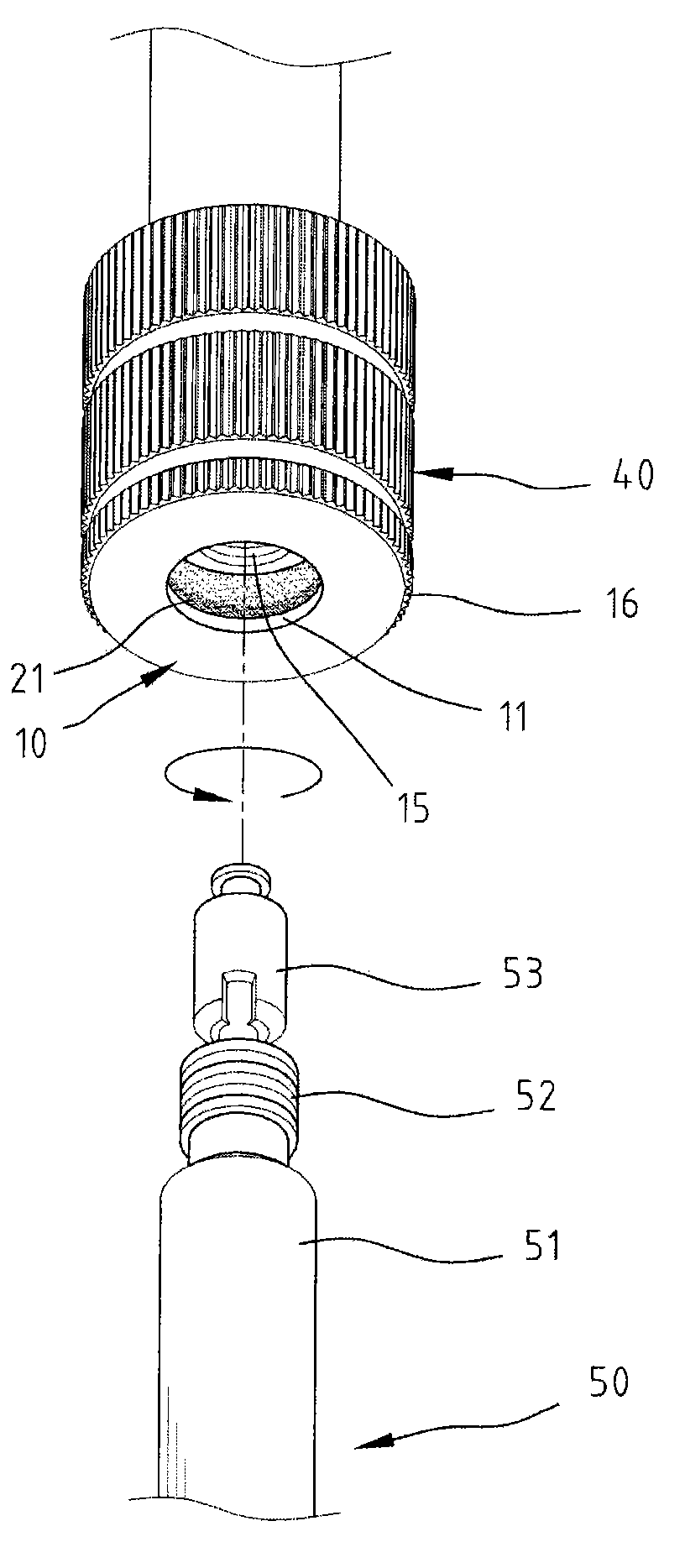 Charging nozzle of inflation pump