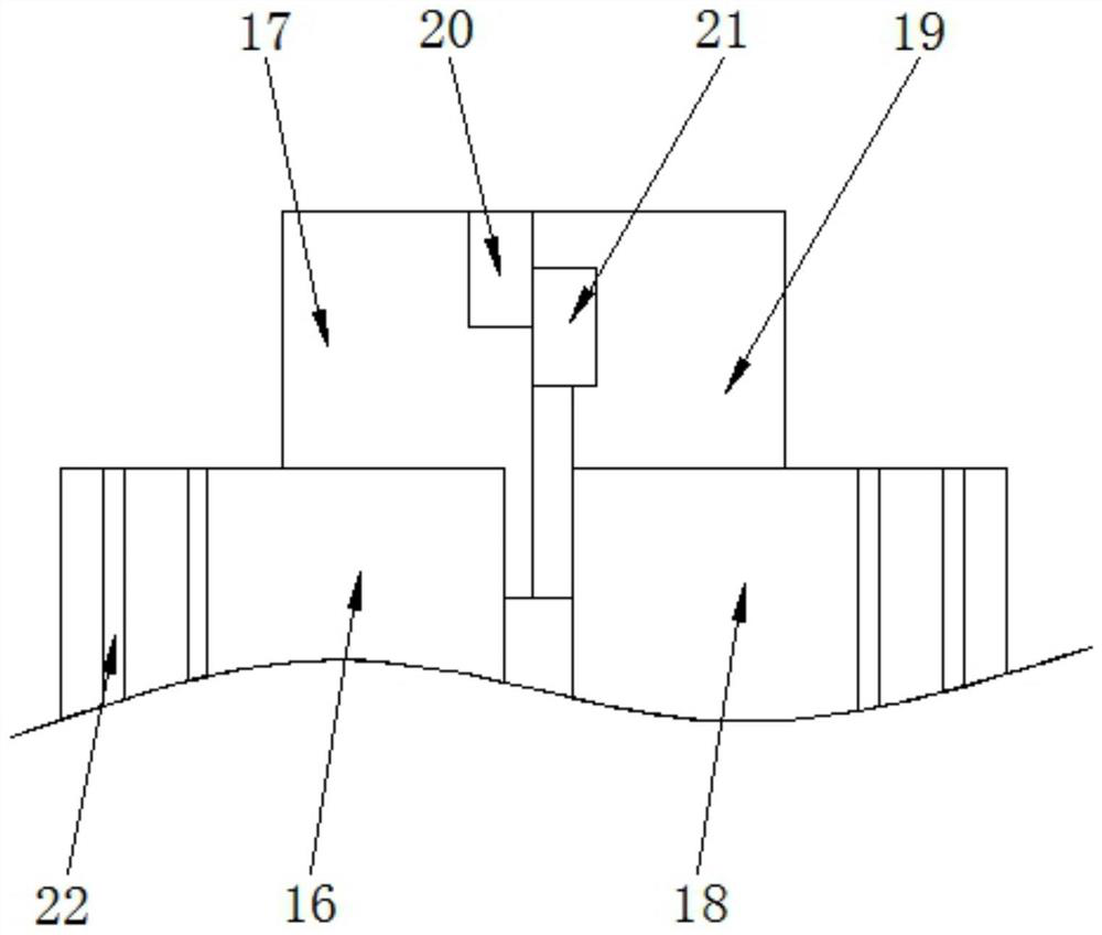 An underground continuous wall of interlocking prefabricated piles