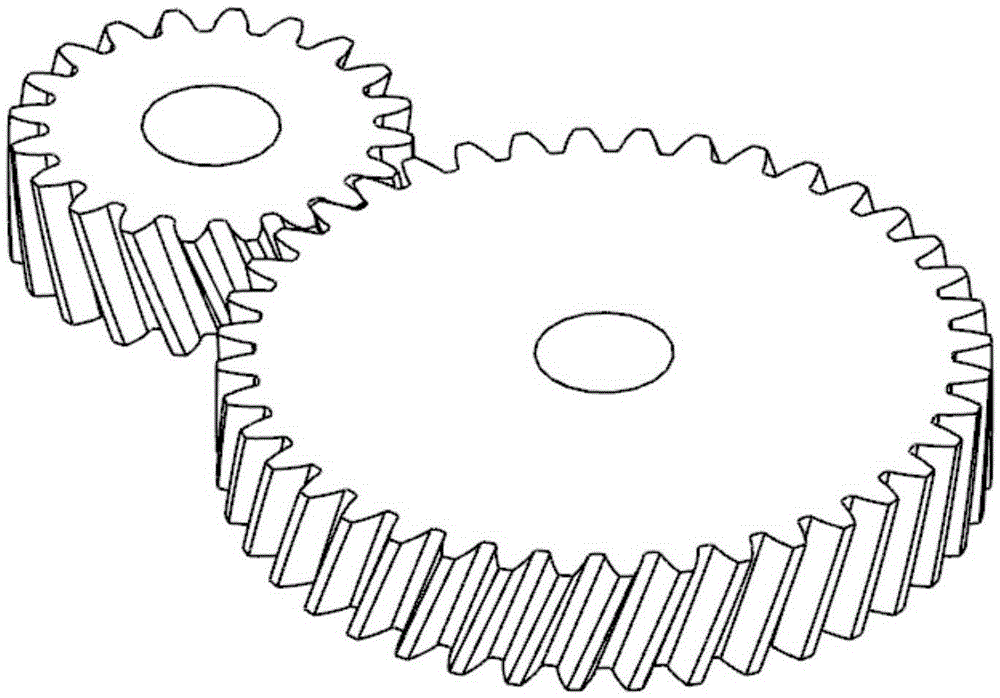 Involute cylindrical spiral gear mechanism parameterization analysis method