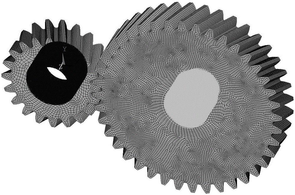 Involute cylindrical spiral gear mechanism parameterization analysis method