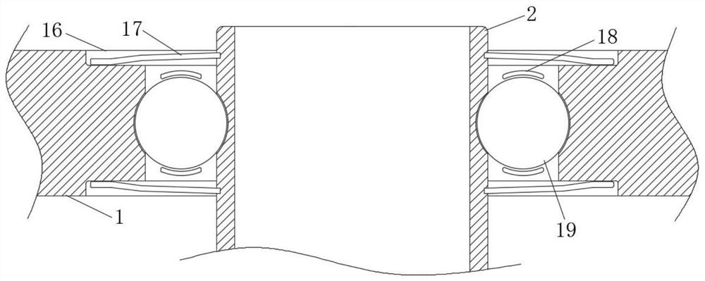 Repair device for inspection well of drainage pipeline