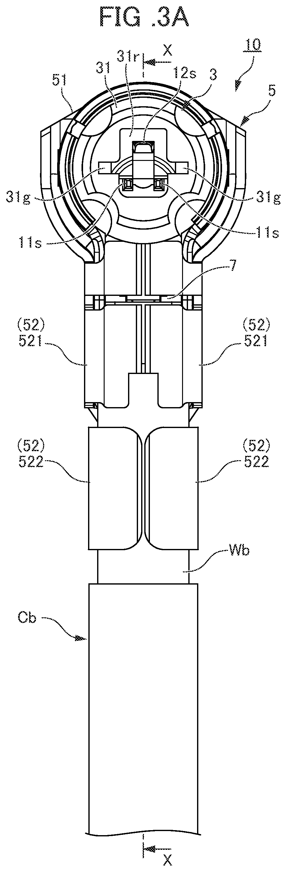 Coaxial connector having inclined surface on tip end side of shell