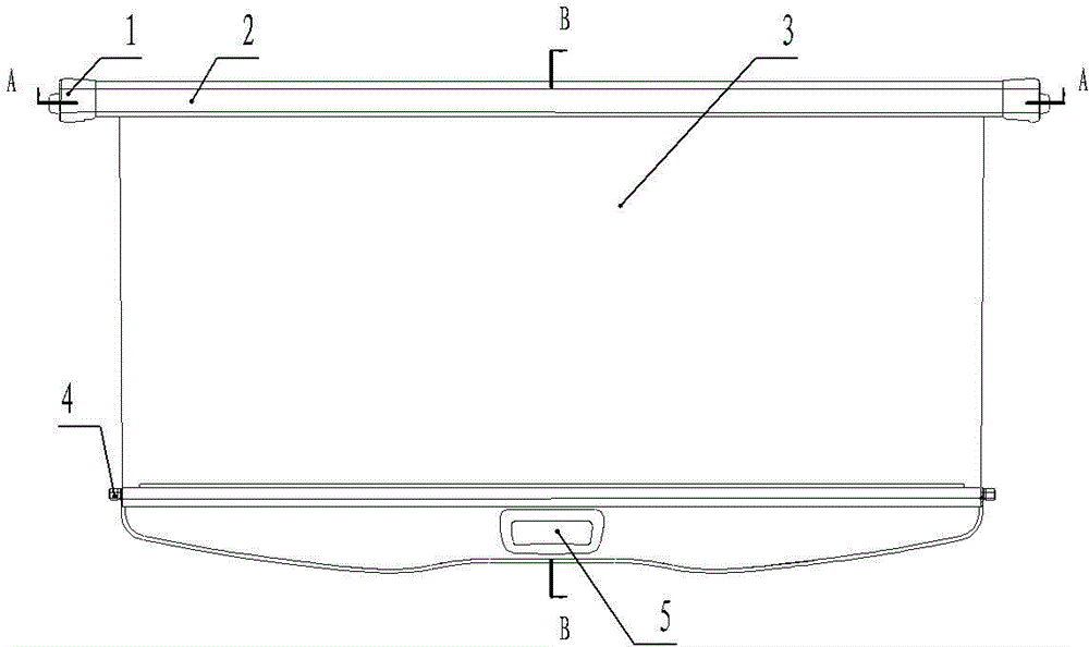 Automotive furling type trunk separation plate