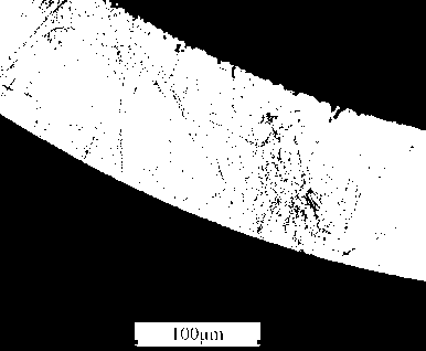 Metallographic erosion method for displaying cobalt-chromium alloy structure