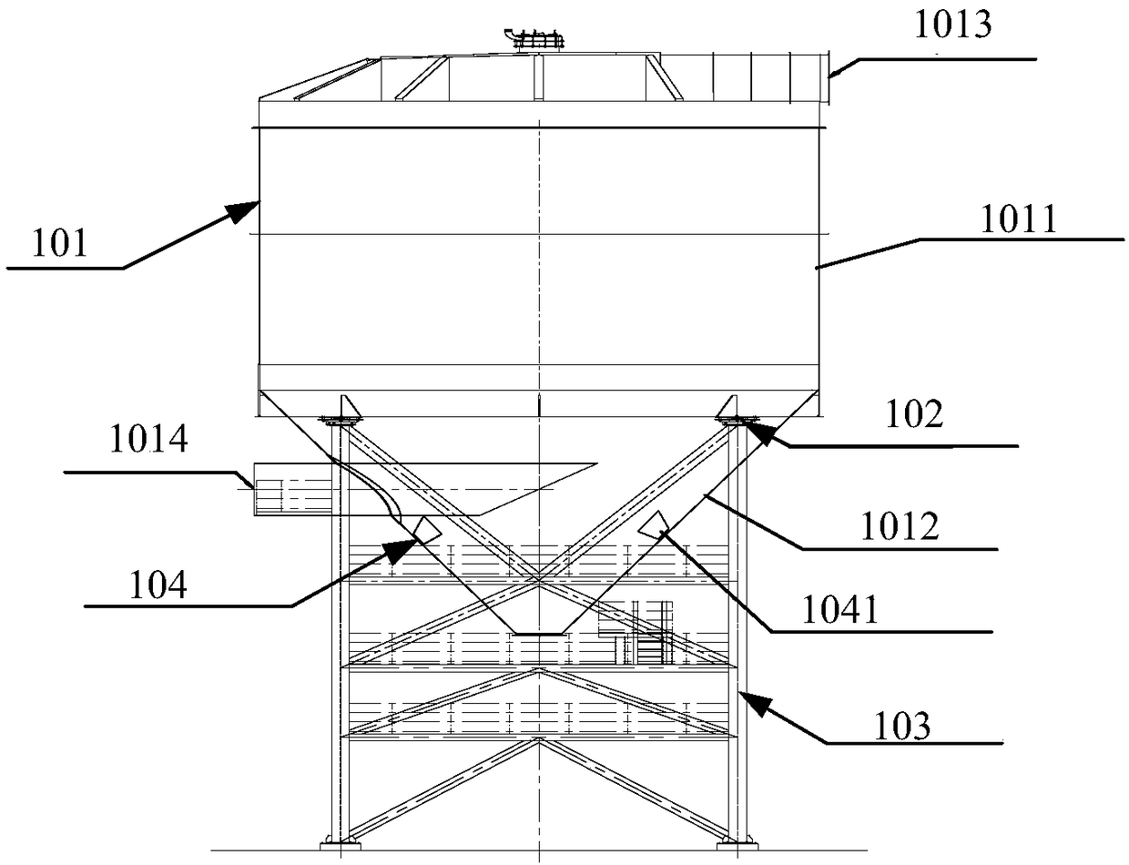 Semi-dry method reaction tower control system