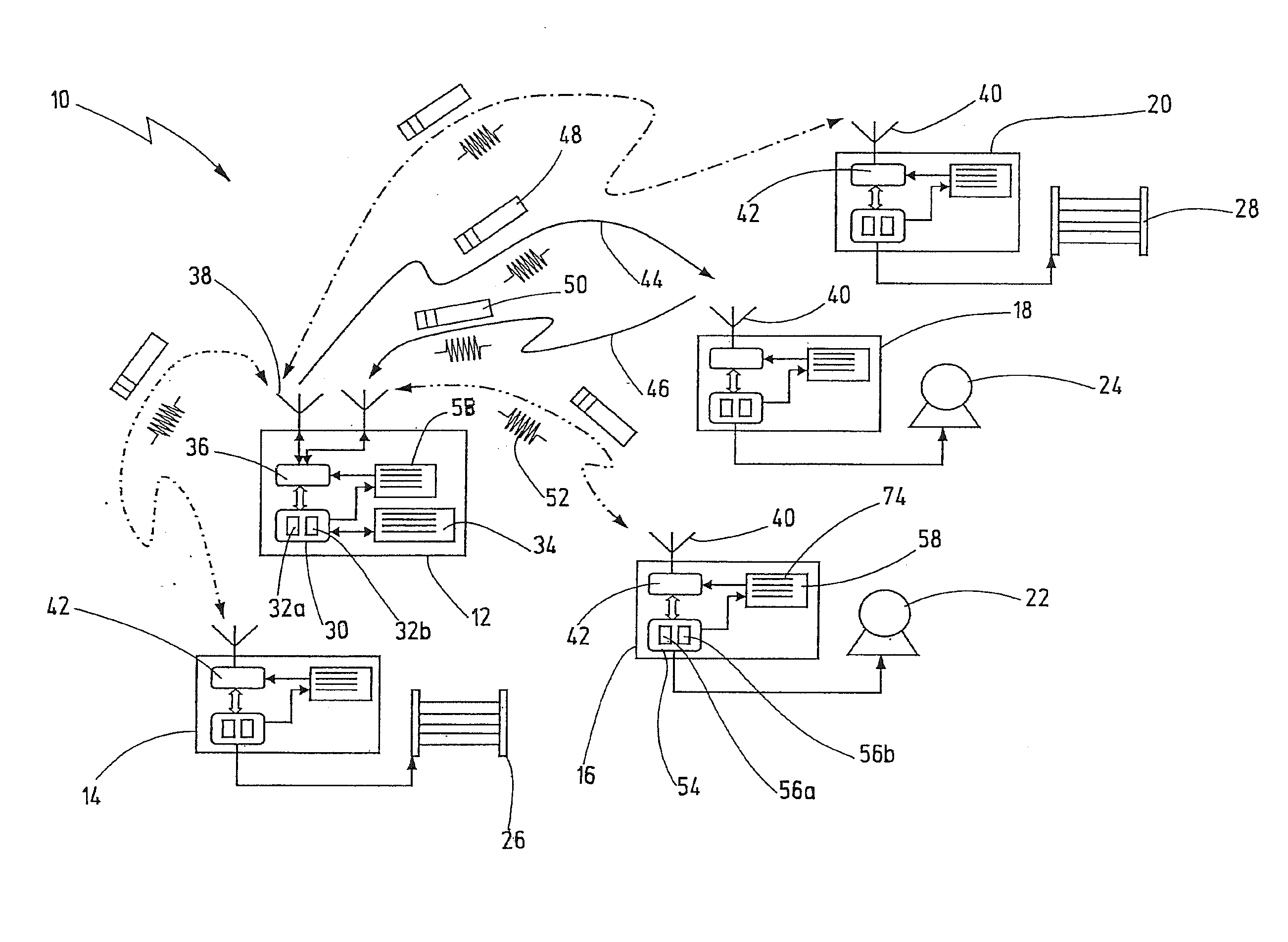 Method for transmitting data between a control unit and a plurality of remote I/O units of an automated installation