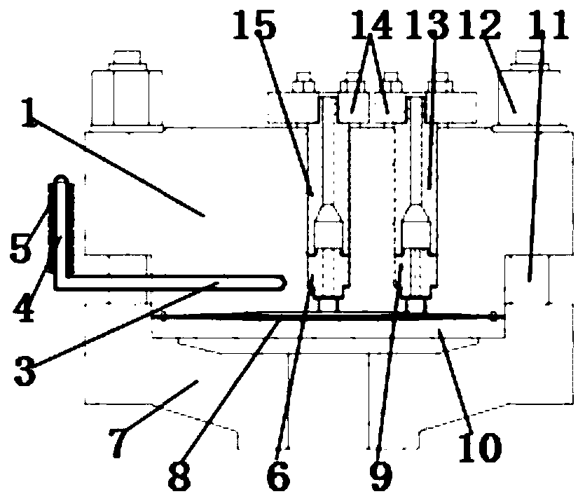 Cooling structure of cylinder head of diaphragm compressor