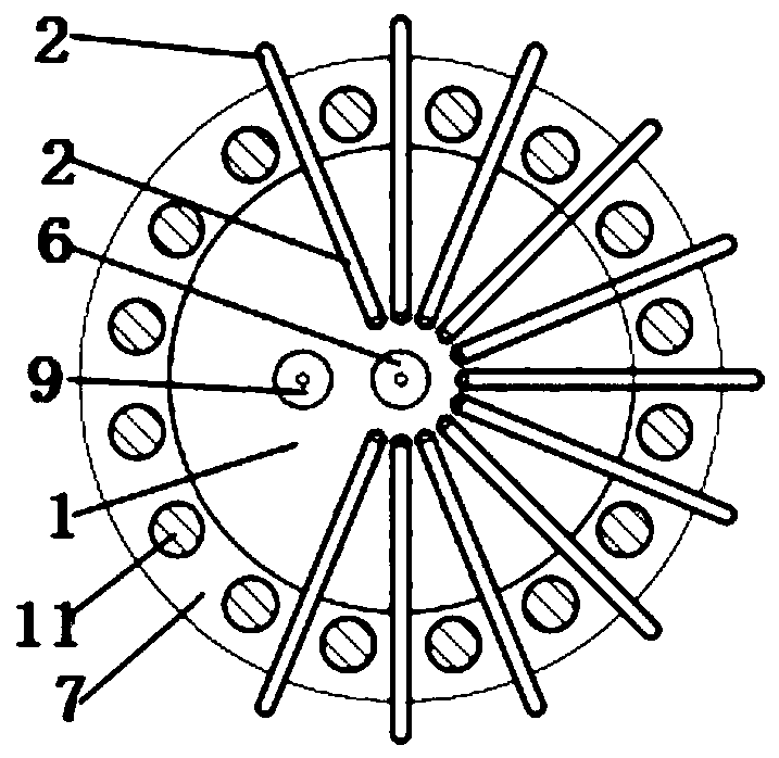 Cooling structure of cylinder head of diaphragm compressor