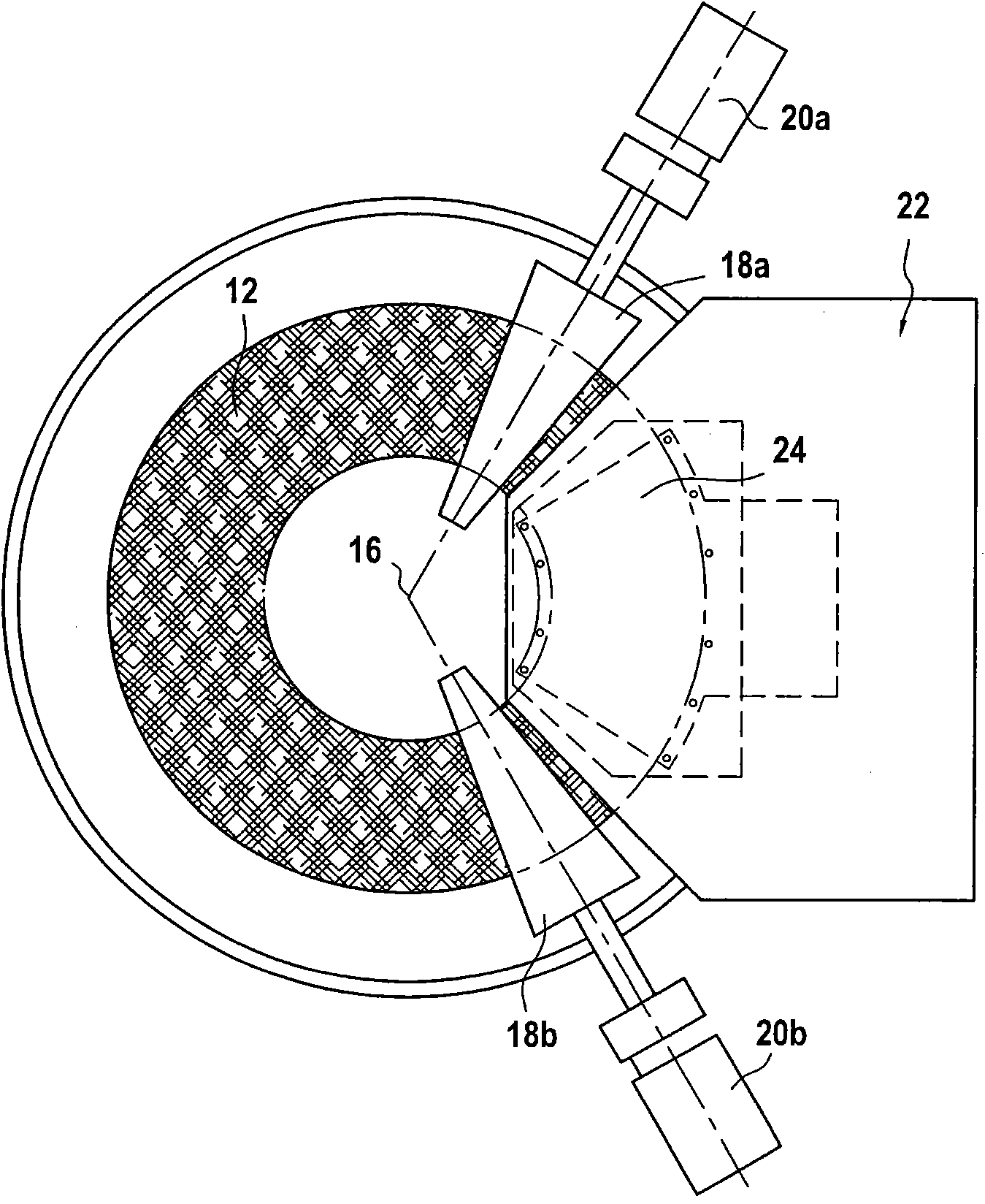 Circular needling table for needling textile structure made from annular fiber preform