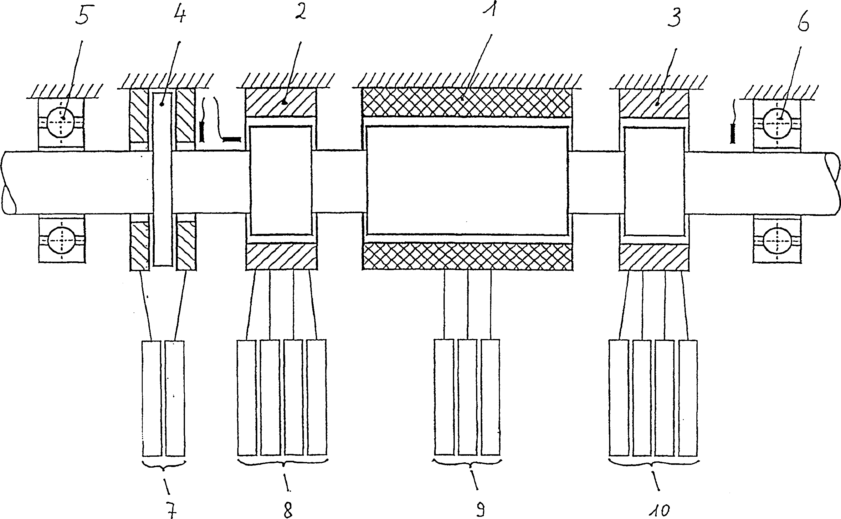 Magnetic support electrical drive device