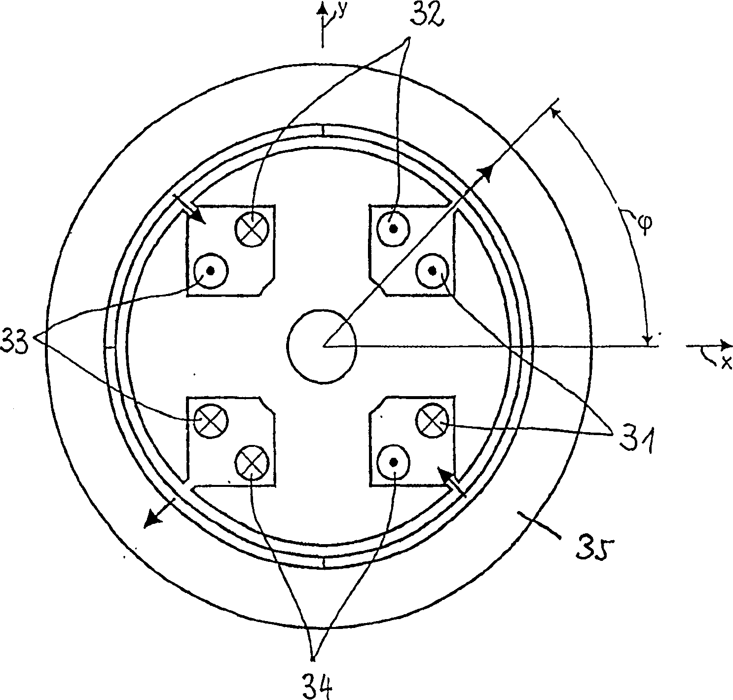 Magnetic support electrical drive device