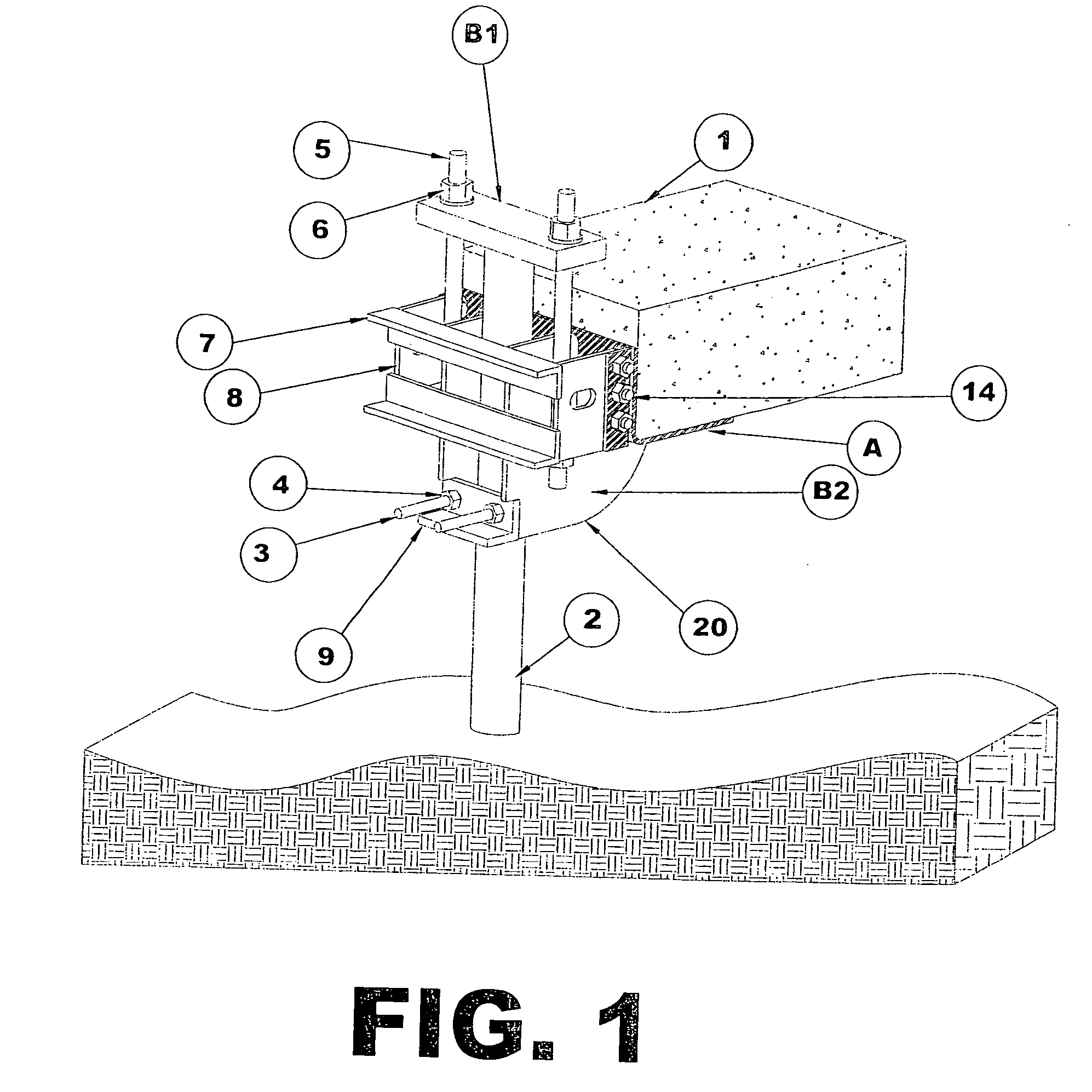 Multiple piece bracket assembly for lifting and supporting a structure