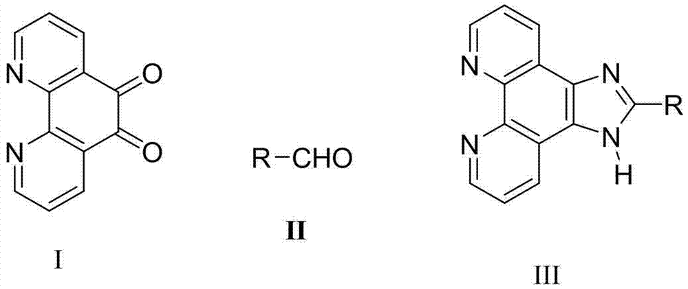 Synthetic process of imidazo phenanthroline compound