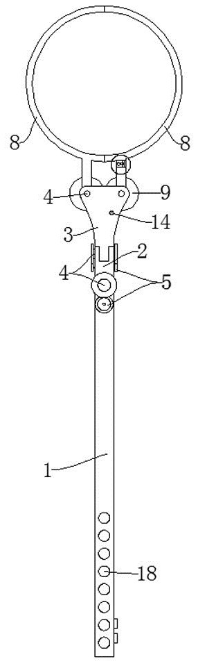 A portable retractable bagging device for grape planting