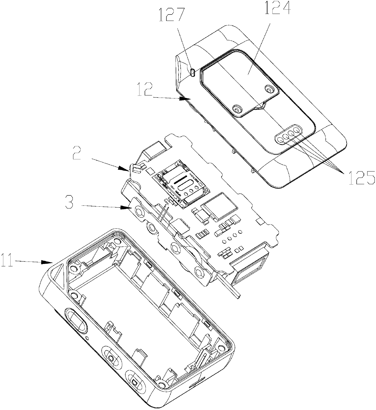 Anti-lose device and anti-hand-scraping shell thereof