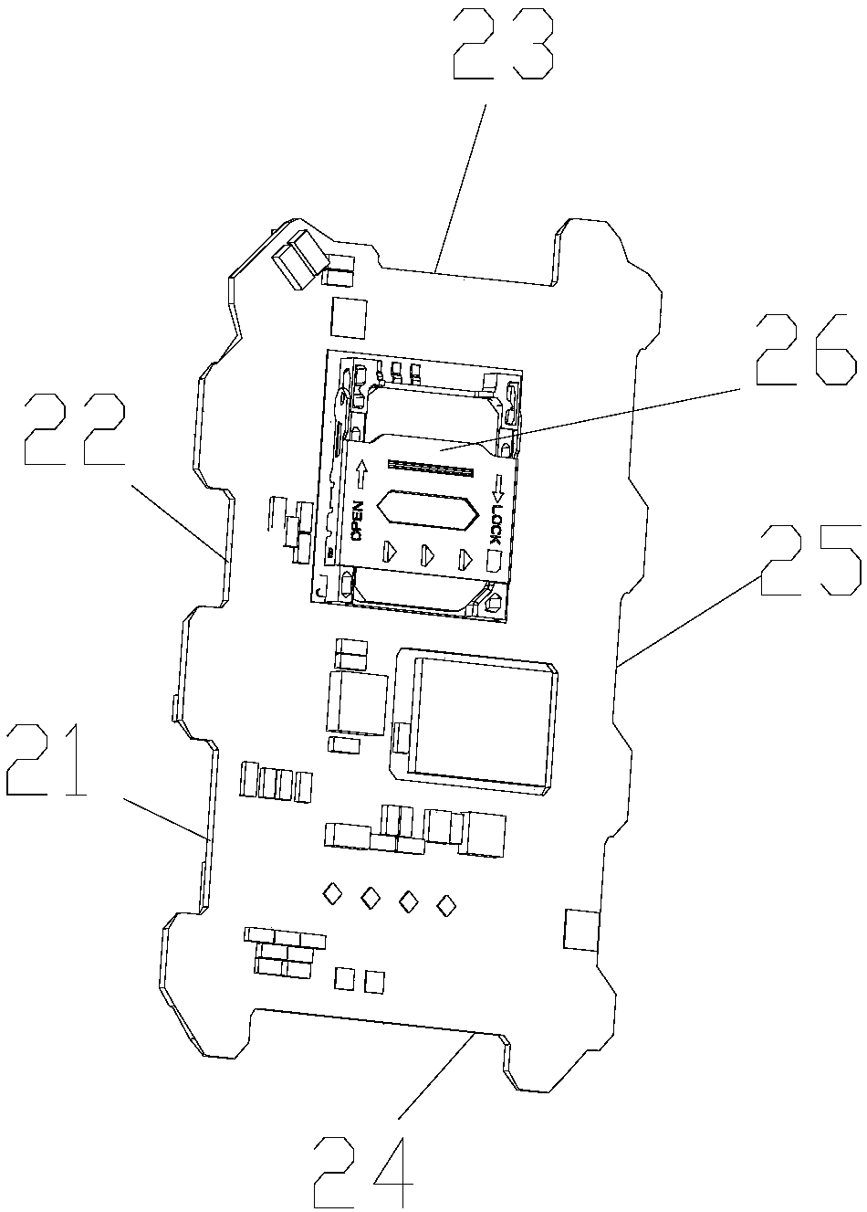 Anti-lose device and anti-hand-scraping shell thereof