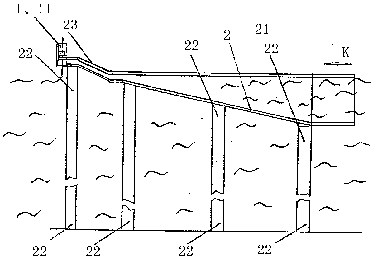 Closed-mouth type water wave generator with safety gate