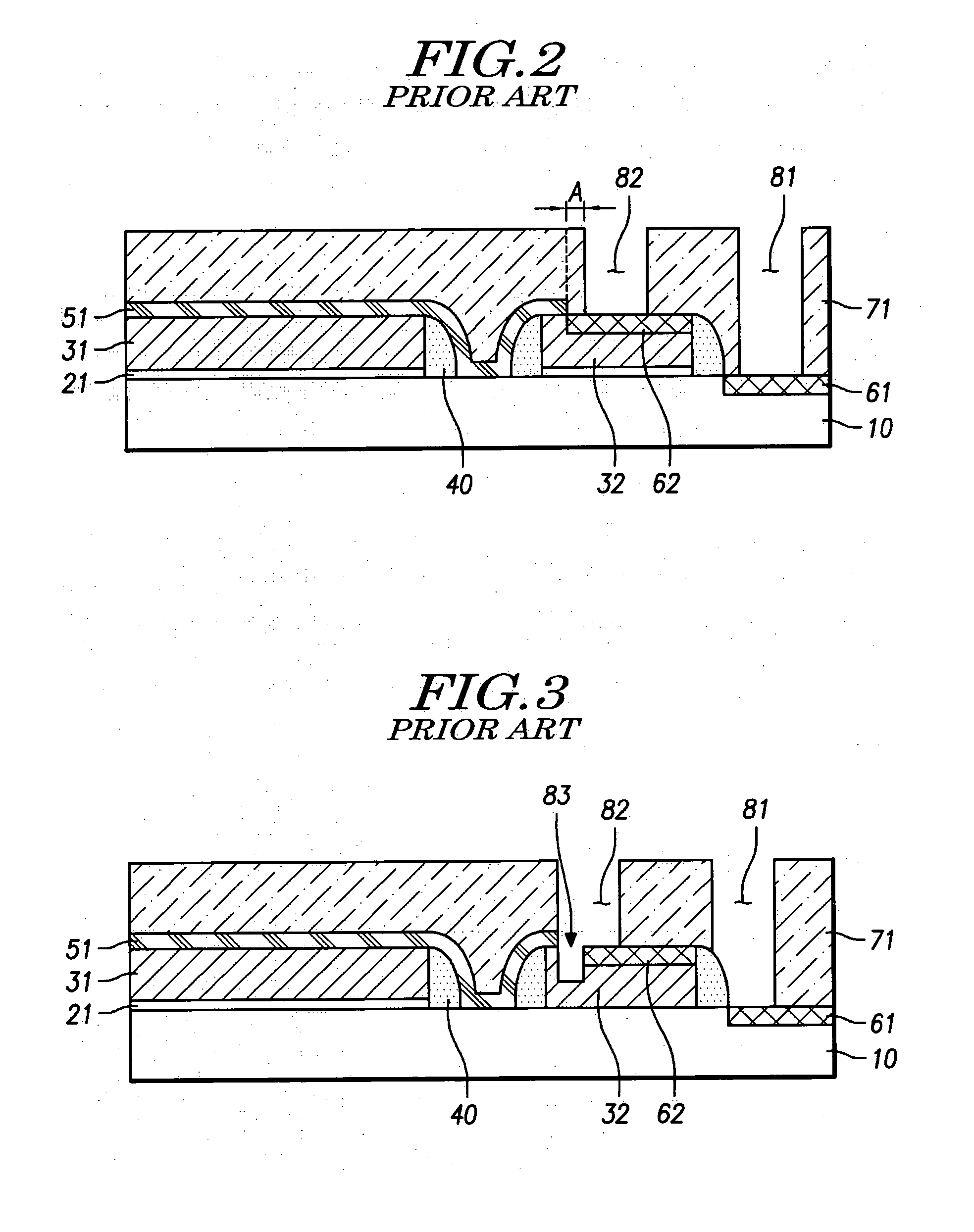 Semiconductor device having a structure to improve contact processing margin, and method of fabricating the same