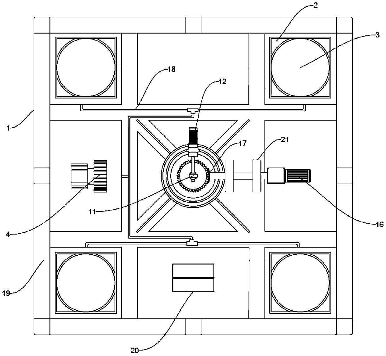 Turntable air cushion vehicle for stage