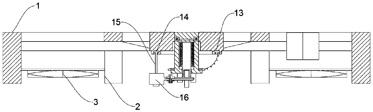 Turntable air cushion vehicle for stage