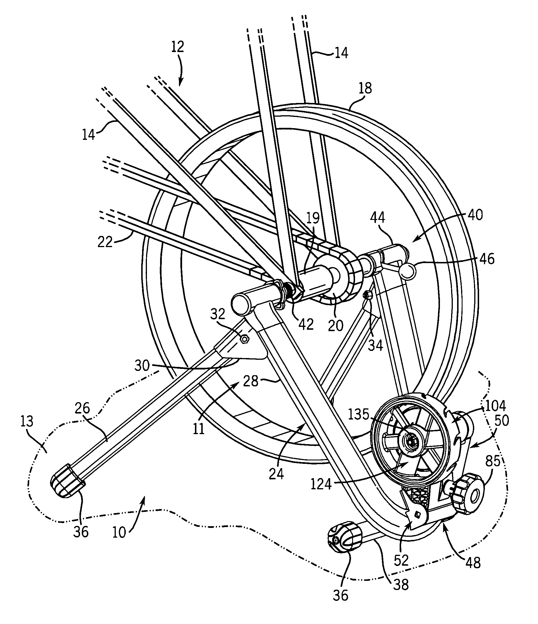 Variable magnetic resistance unit for an exercise device
