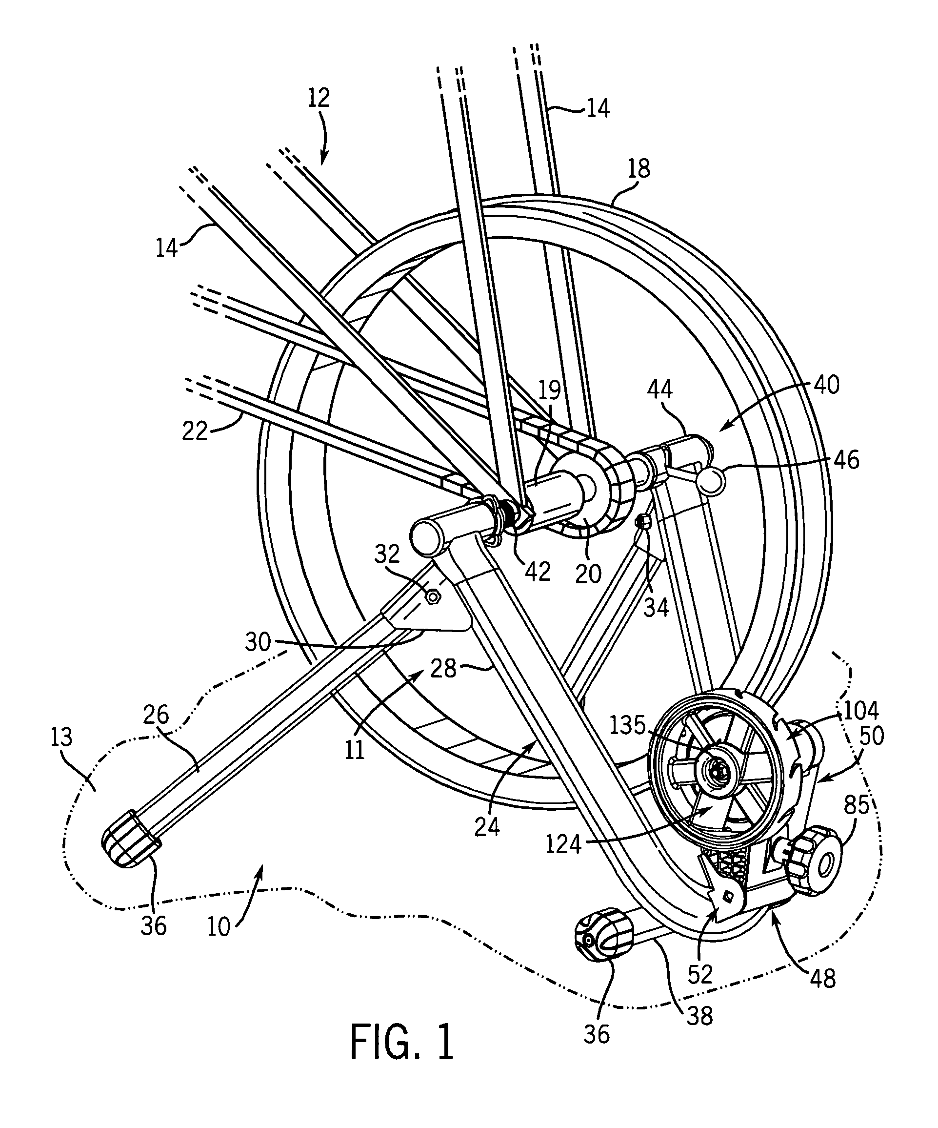 Variable magnetic resistance unit for an exercise device
