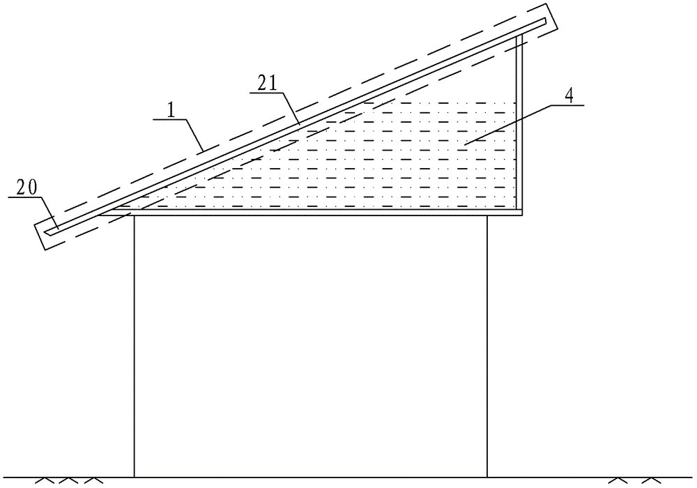 A roof plate solar collector integrated heat pump air conditioner